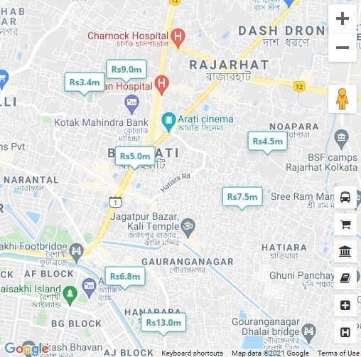 Real Estate Map Kolkata