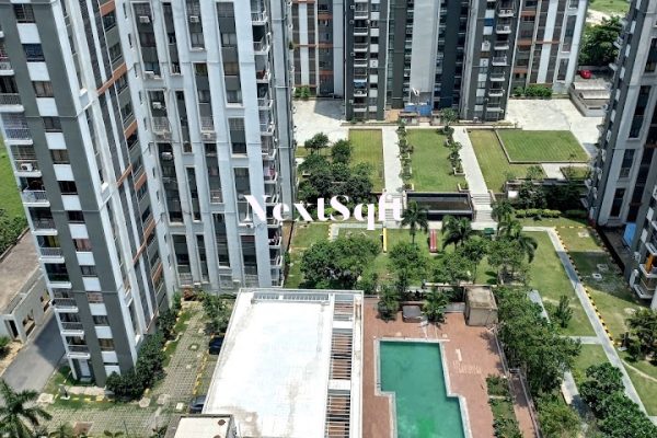 Tata Eden court flat for rent 3bhk Primo fully furnished Newtown 