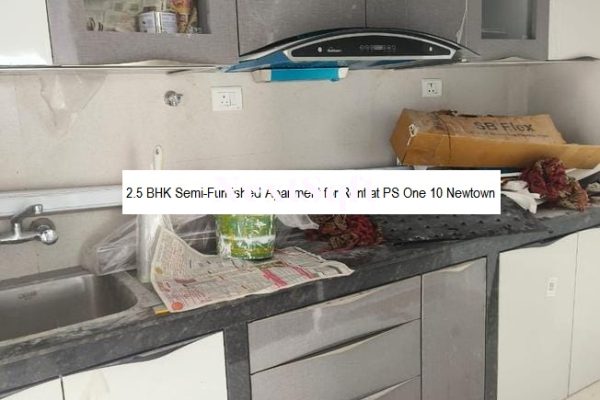 2.5 BHK Semi-Furnished Apartment for Rent at PS One 10 Newtown